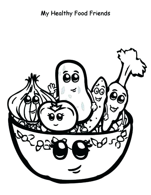 600x776 Healthy Foods Coloring Pages Healthy Food Coloring Page Heal Web