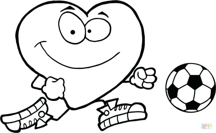 728x449 Coloring Page ~ Ball Coloring Pages Click The Healthy Red Heart