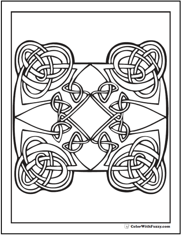 90 Celtic Coloring Pages Irish, Scottish, Gaelic 590x762 90 Celtic Coloring Pages Irish, Scottish, Gaelic