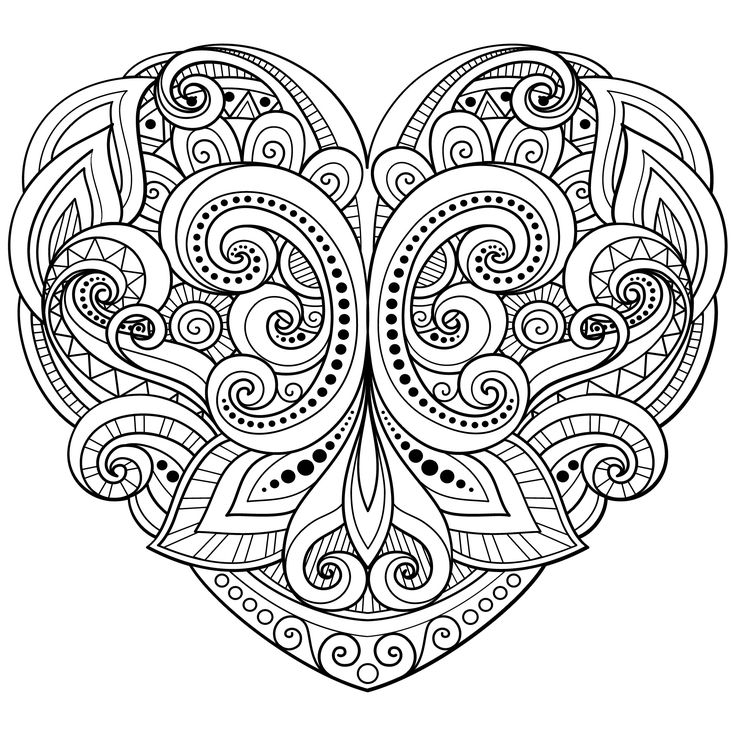 736x736 Heart Colour In Best 25 Heart Coloring Pages Ideas