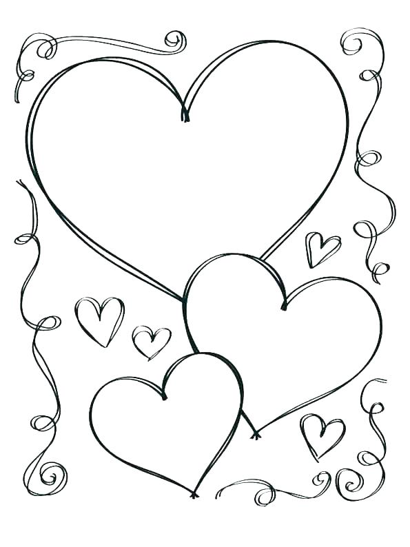 Free Heart Coloring Pages Printable Valentines Day Coloring Pages 595x794 Free Heart Coloring Pages Printable Valentines Day Coloring Pages