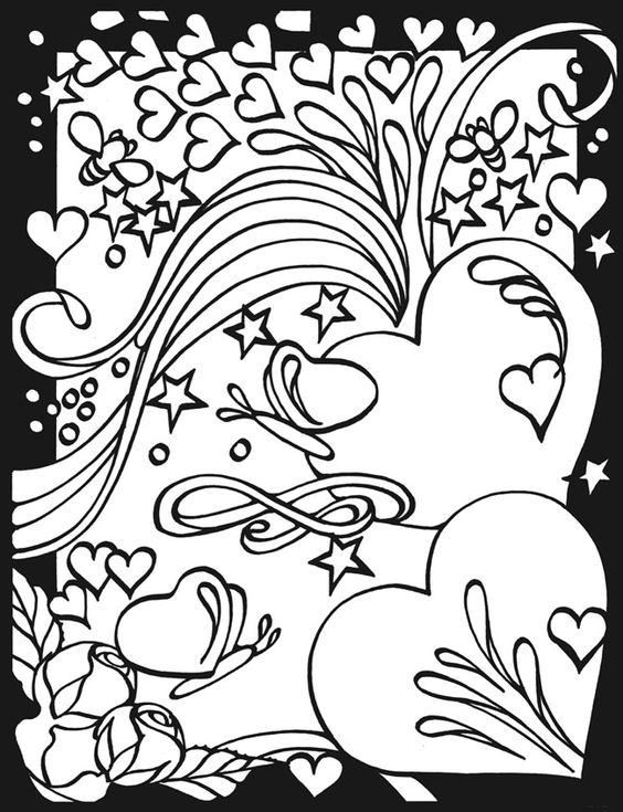 Heart Coloring Pages Teenagers Heart Coloring Pages 564x735 Heart Coloring Pages Teenagers Heart Coloring Pages