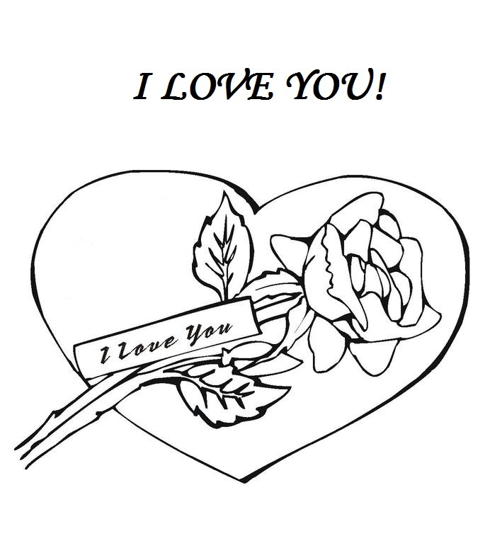 Love Coloring Sheets 685x774 Love Coloring Sheets