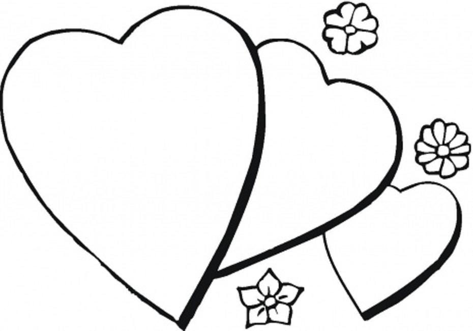 Love Heart Colouring In Pictures Heart Coloring Pages With Flowers 930x650 Love Heart Colouring In Pictures Heart Coloring Pages With Flowers