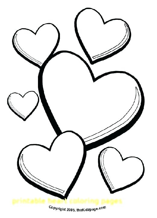 521x724 Heart Coloring Pages To Print Out Free Printable Heart Coloring