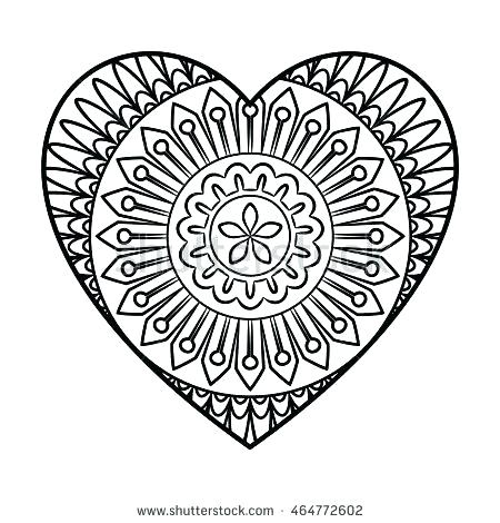 450x470 Heart Shape Coloring Pages Or Coloring Page Of Heart Heart Shape