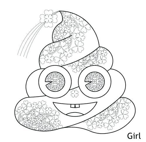 500x486 Free Printable Emoji Coloring Pages Poop 3 St Day 2 Girl