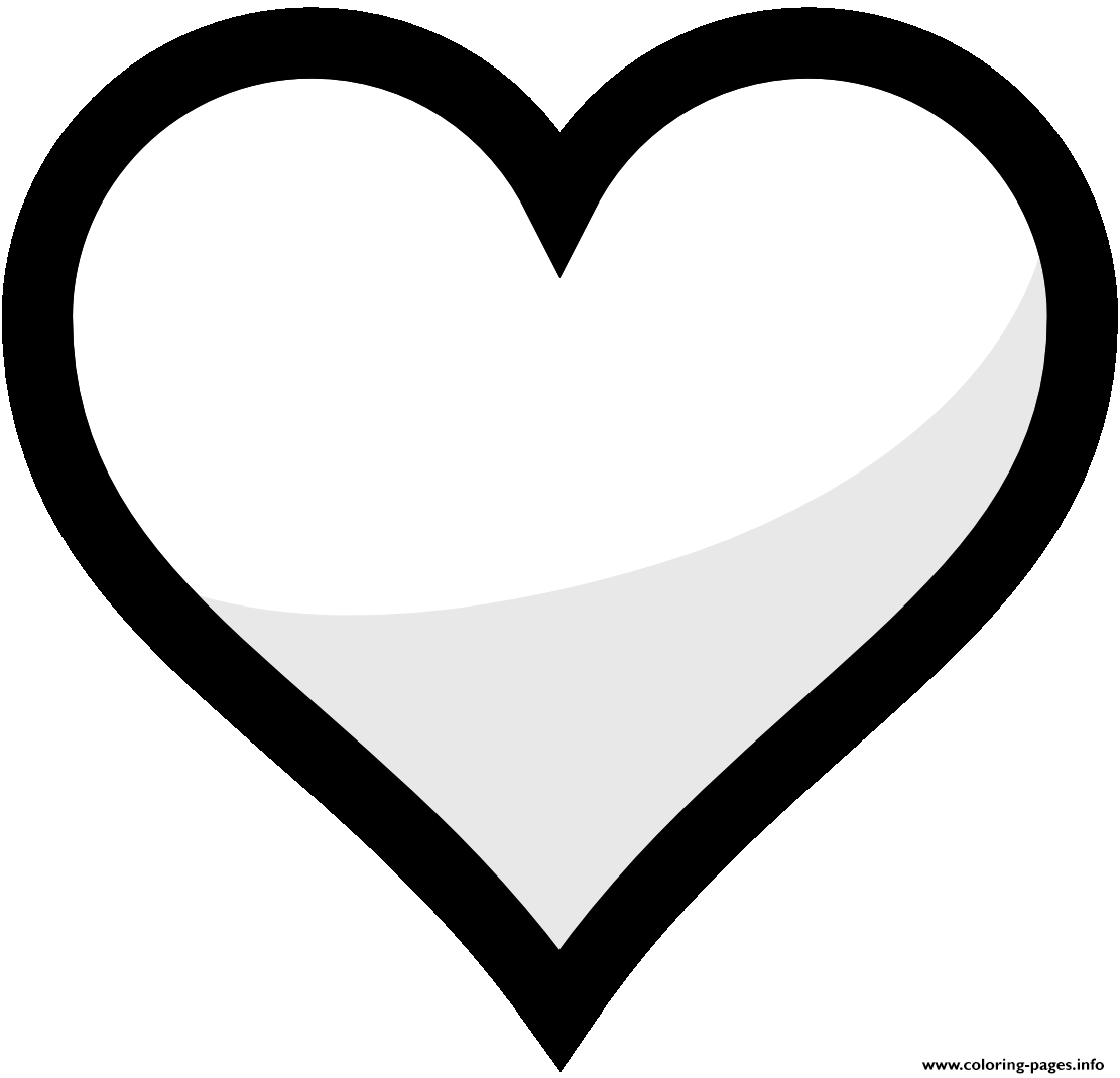 1111x1070 Heart Shape Emoji Coloring Pages Printable