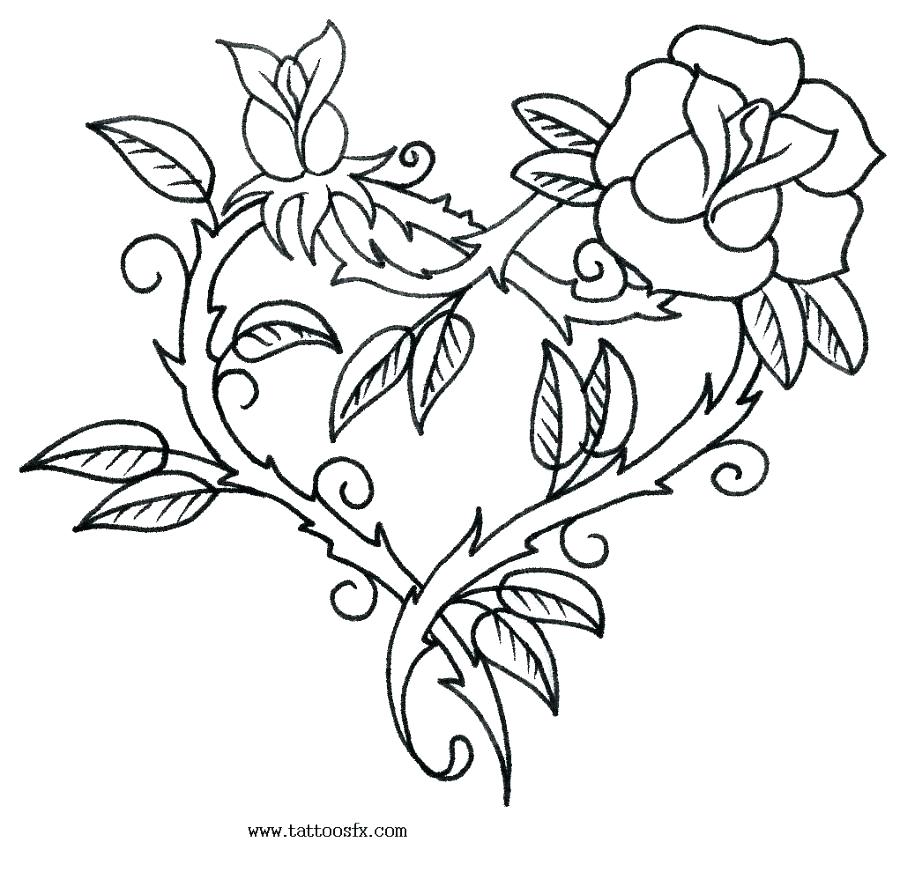 Hearts And Flowers Coloring Pages Coloring Pages Collection 900x872 Hearts And Flowers Coloring Pages Coloring Pages Collection