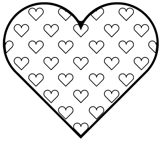 645x565 Coloring Pages Of Valentines Day Hearts Valentines Day Heart