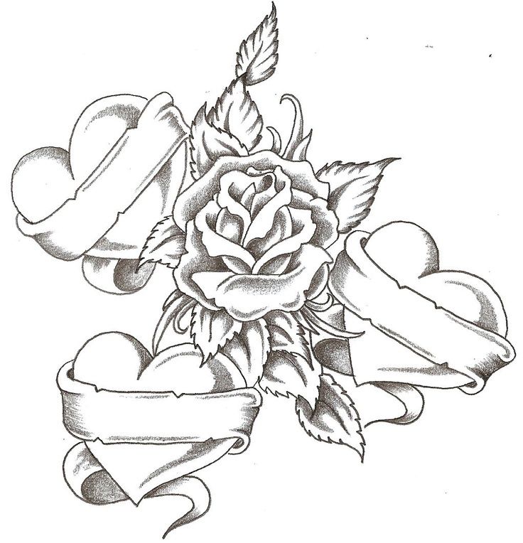 Heart Tattoo Coloring Pages 736x764 Heart Tattoo Coloring Pages