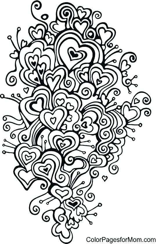 New Coloring Page Of A Heart Heart Mandala Coloring Pages Color 541x840 New Coloring Page Of A Heart Heart Mandala Coloring Pages Color