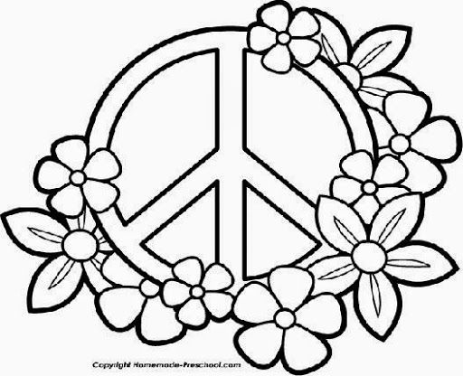 Peace Sign Coloring Pages Draw Coloring Pages Mandalas 512x416 Peace Sign Coloring Pages Draw Coloring Pages Mandalas