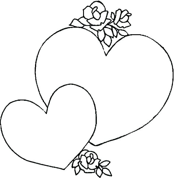 Heart Print Out Coloring Pages at GetColorings.com | Free printable ...