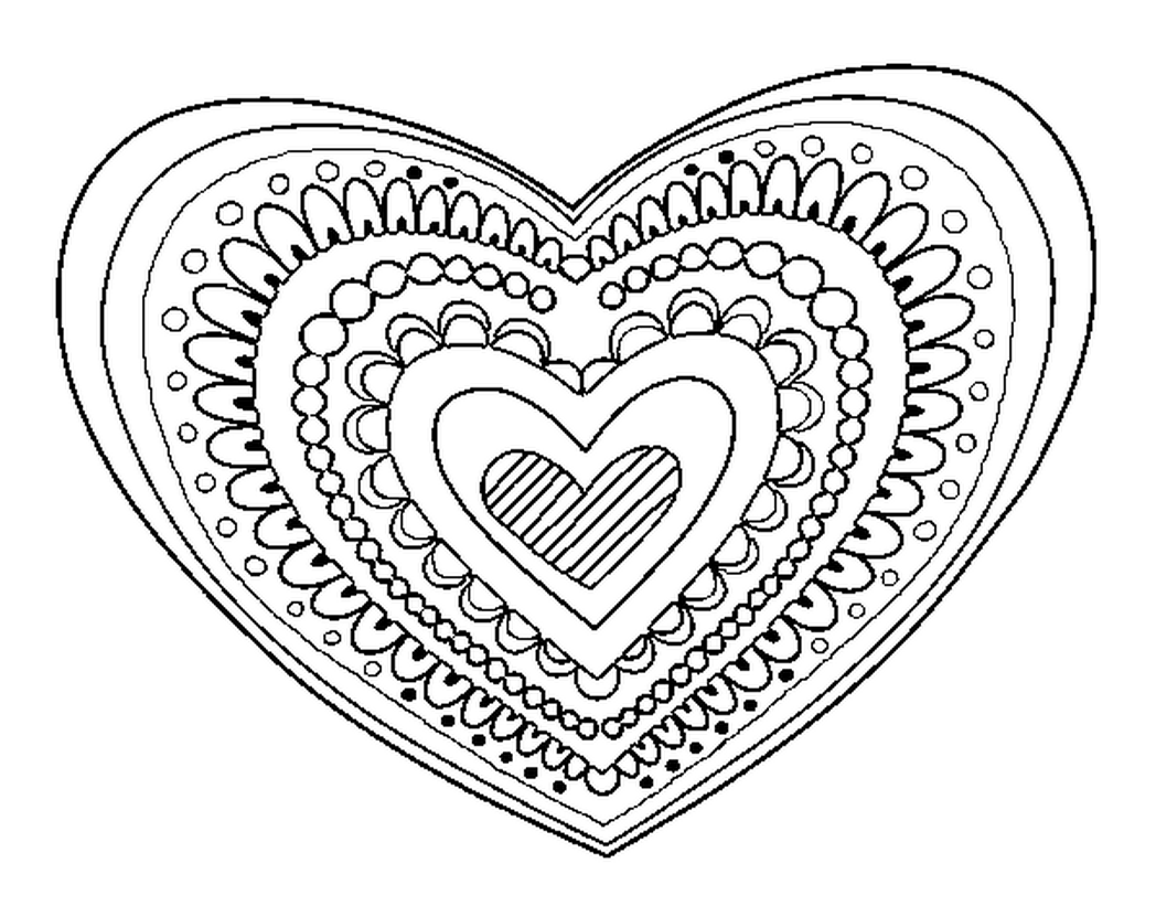 Impressive Design Free Heart Coloring Pages Black And White 1048x821 Impressive Design Free Heart Coloring Pages Black And White