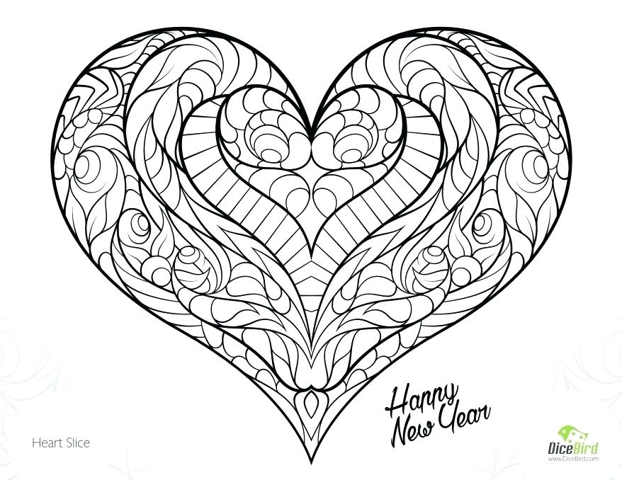 Coloring Pages Of A Heart Coloring Collection 878x678 Coloring Pages Of A Heart Coloring Collection