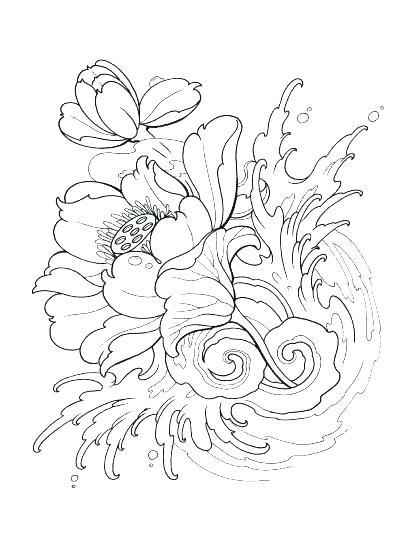 410x547 Tattoos Coloring Pages Tattoo Coloring Pages Fish Tattoo Coloring