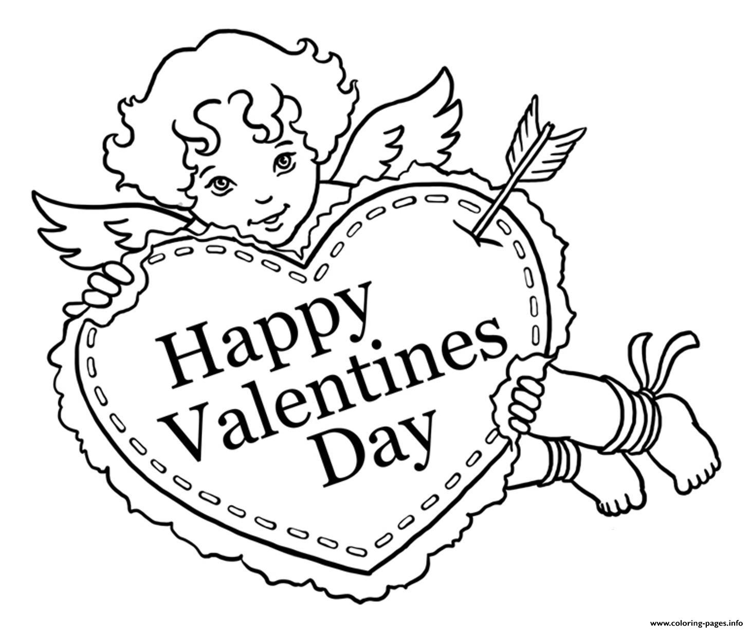 1461x1225 Cupid Arrow Through The Heart Coloring Page Free Pages Printable