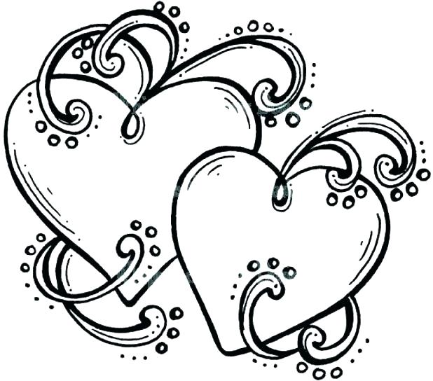 618x544 Hearts Wings Coloring Pages Coloring Page Hearts Heart
