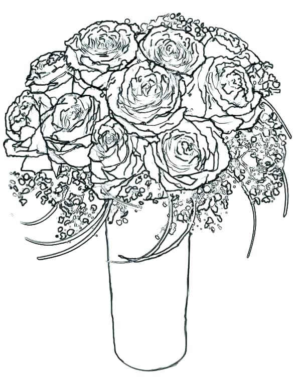 600x776 Rose Coloring Pages Coloring Pages Of Rose Coloring Pages Roses