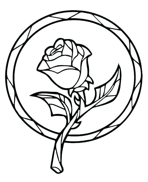 564x690 Rose Coloring Book