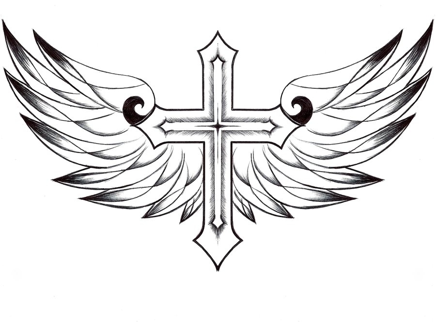 900x664 Hearts And Crosses Coloring Pages Heart With Wings Coloring Pages