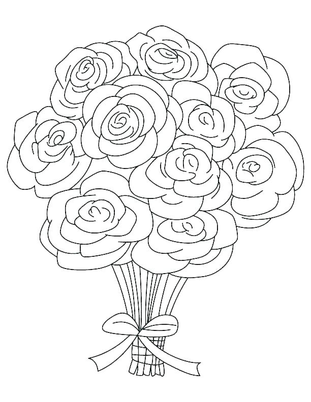612x792 Coloring Pages Of Roses And Hearts Roses And Hearts Coloring Pages