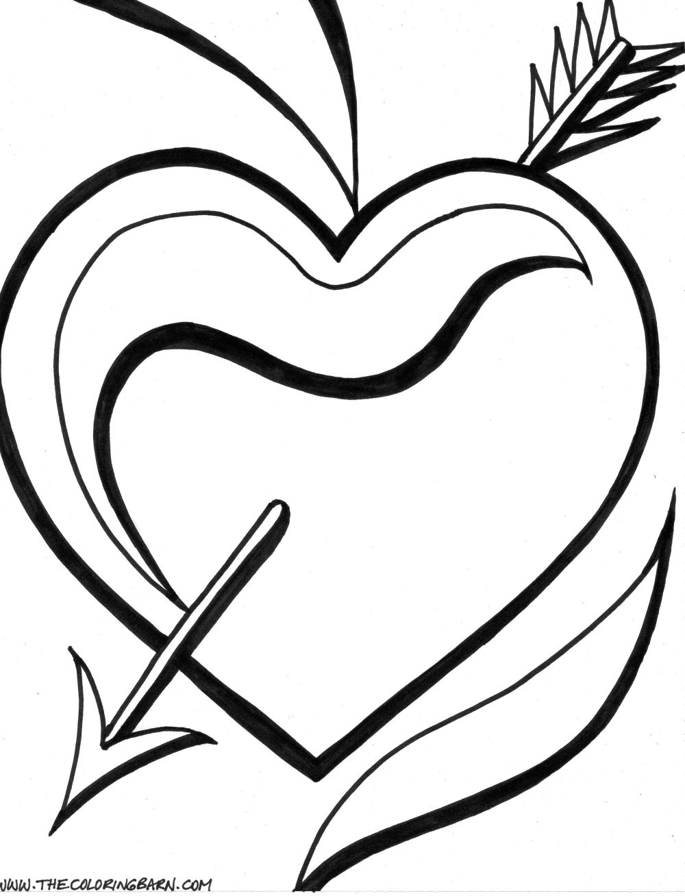 1000x1308 Heart Coloring Pages And Heart Coloring Page Roses Valentine