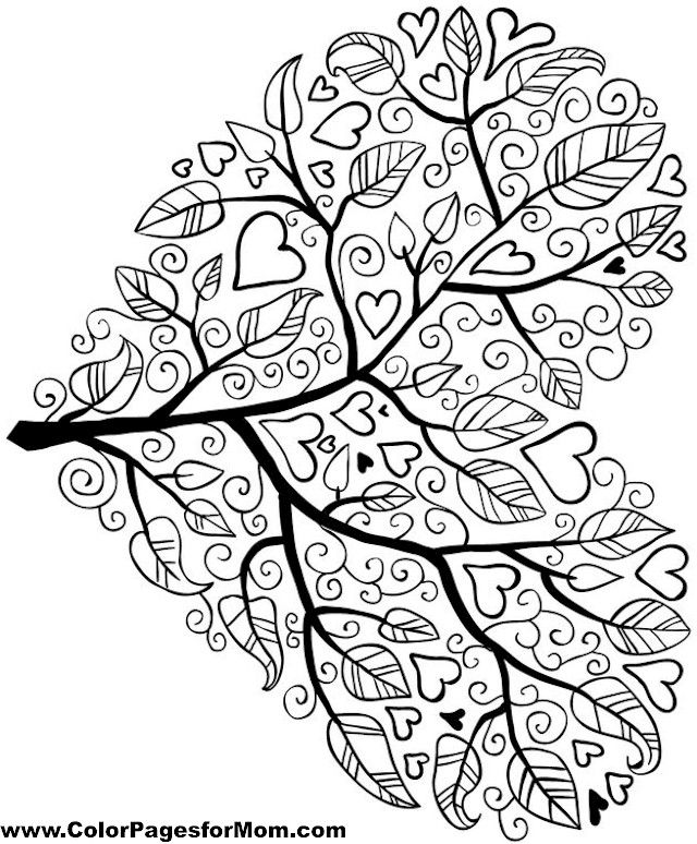 Hearts Coloring Pages For Adults
