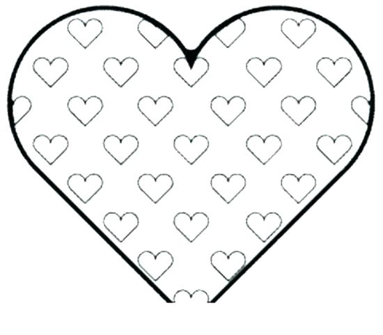 550x481 Coloring Pages Of A Heart Heart Coloring Page Color Hearts Heart