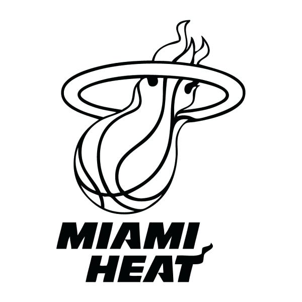 Heat Coloring Pages Heat Road To A Three Peat Miami Logo Coloring 600x600 Heat Coloring Pages Heat Road To A Three Peat Miami Logo Coloring