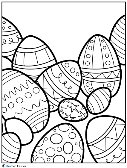 425x561 Free Easter Coloring Page