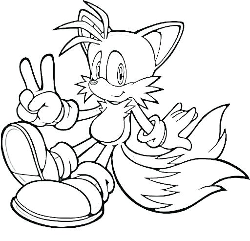 512x493 Sonic Hedgehog Coloring Pages Printable Sonic Coloring Picture