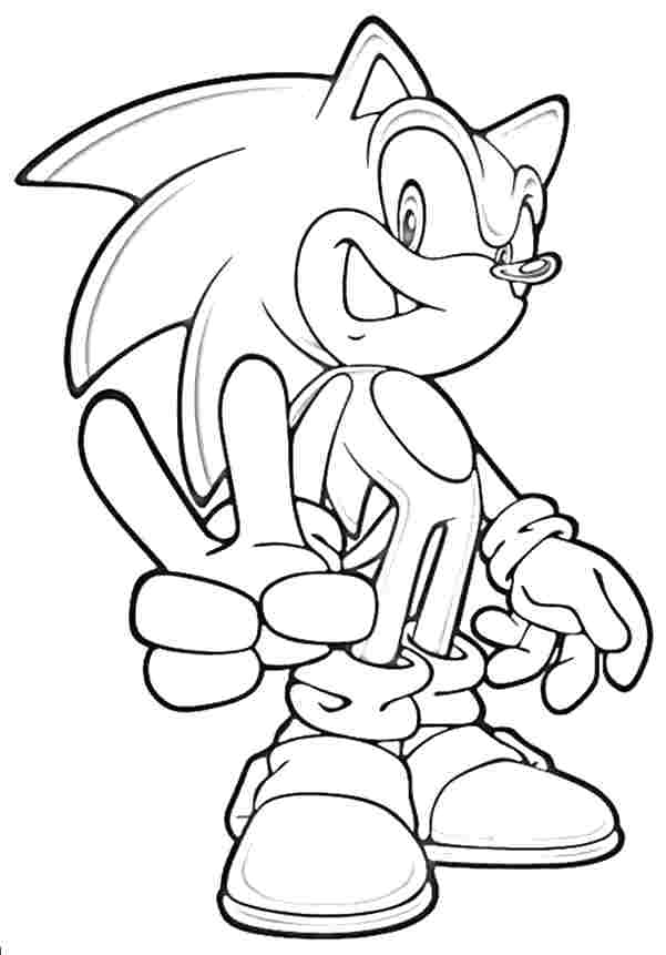 Sonic Coloring Pages The Hedgehog Running P On Sonic Hedgehog 601x861 Sonic Coloring Pages The Hedgehog Running P On Sonic Hedgehog