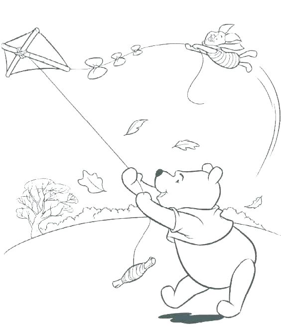 564x655 Pooh Coloring Page Kites Coloring Pages Printable Pooh Coloring