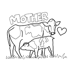 230x230 Top 15 Free Printable Cow Coloring Pages Online