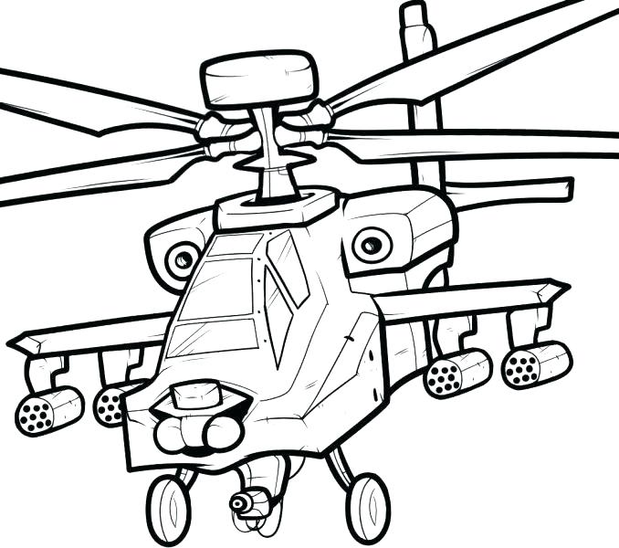 678x600 Helicopter Coloring Pages Attack Helicopter Ah Helicopter Coloring