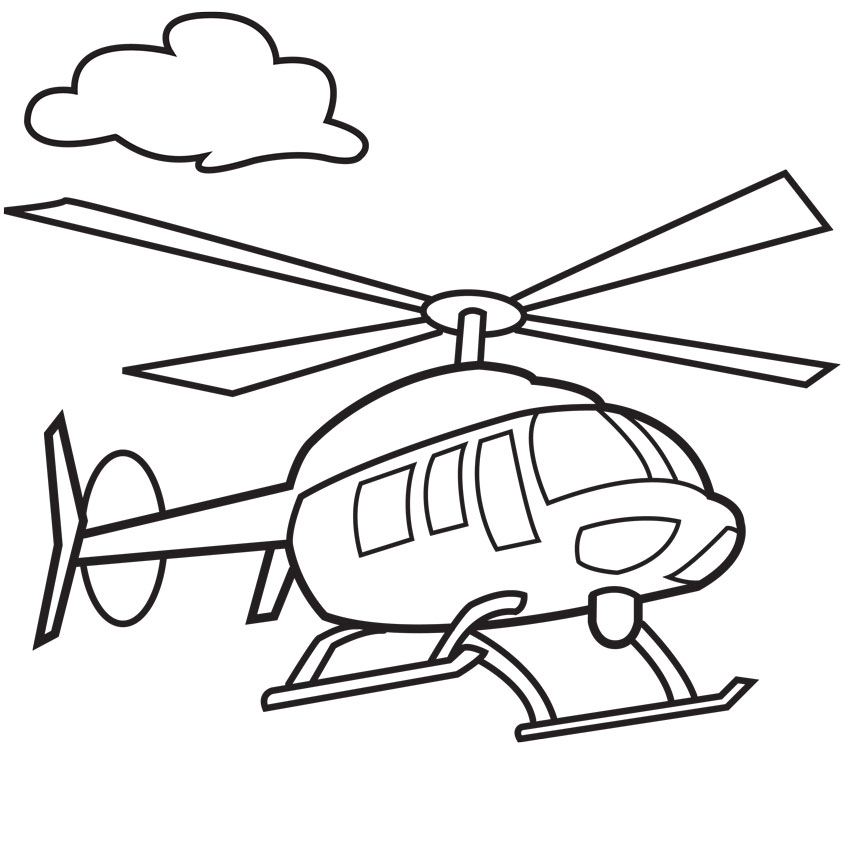842x842 Helicopter Coloring Pages 9