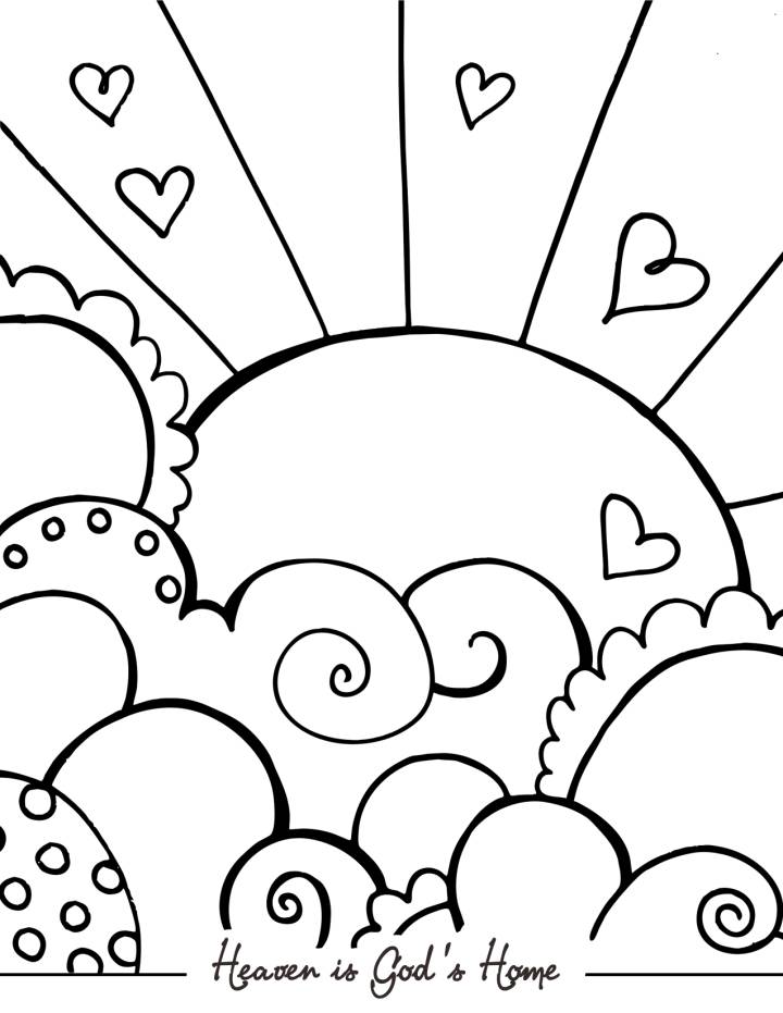 720x931 Heaven And Hell Coloring Pages Coloring Pages For Free