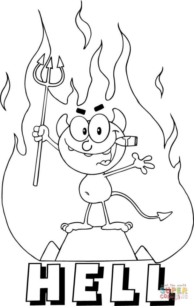 650x1024 Hell Coloring Pages