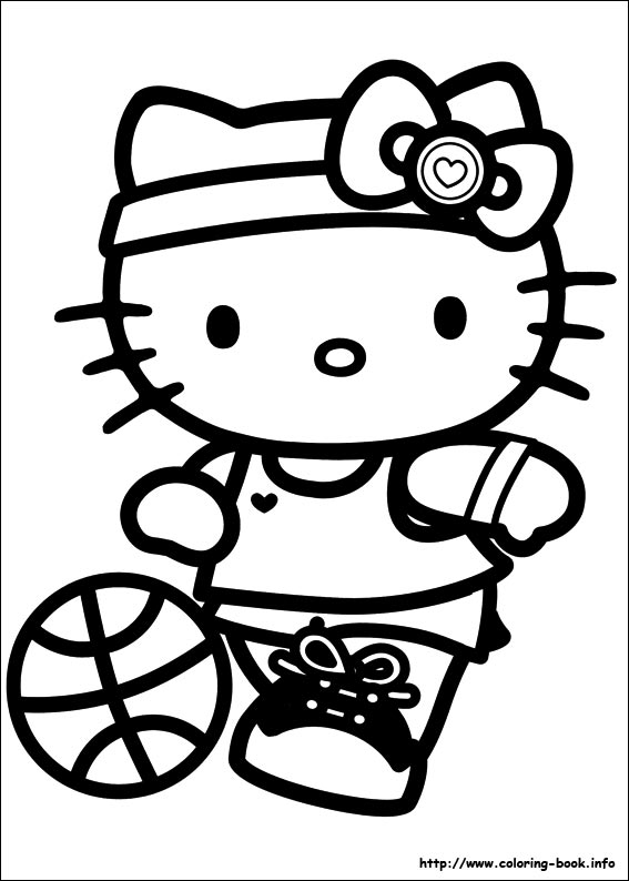 Hello Kitty Coloring Picture 567x794 Hello Kitty Coloring Picture