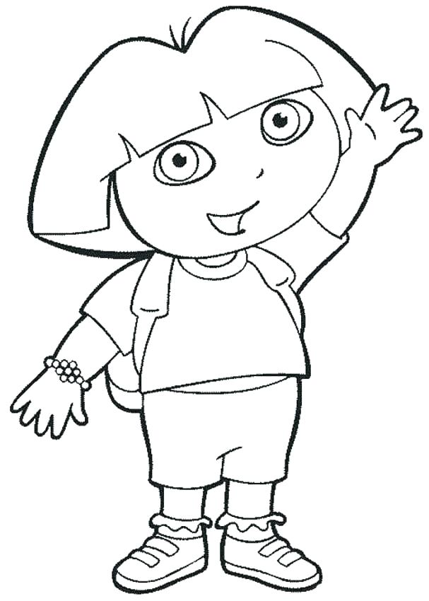 Dora Explorer Coloring Pages The Explorer Coloring Pages To Print 607x850 Dora Explorer Coloring Pages The Explorer Coloring Pages To Print