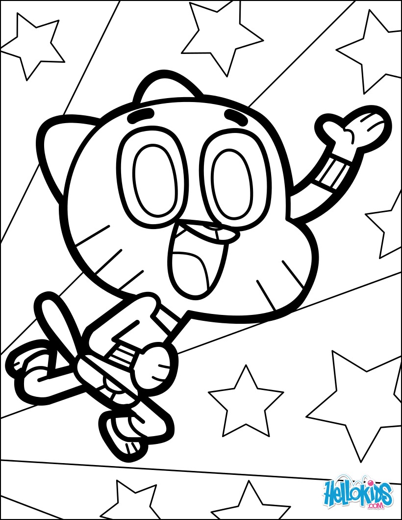 Gumball Watterson Coloring Pages Hellokids Com Inside 820x1060 Gumball Watterson Coloring Pages Hellokids Com Inside