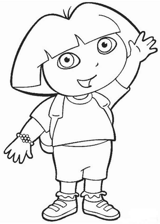 Pictures Of Dora To Color Hello Dora Coloring Pages Hellokids 607x850 Pictures Of Dora To Color Hello Dora Coloring Pages Hellokids