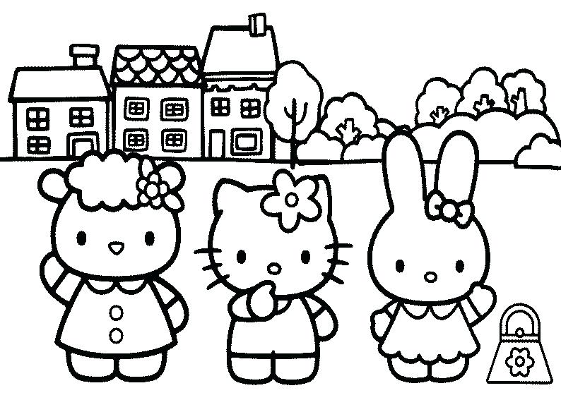 Hello Kitty And Friends Coloring Pages Sendflare.co 794x567 Hello Kitty And Friends Coloring Pages Sendflare.co