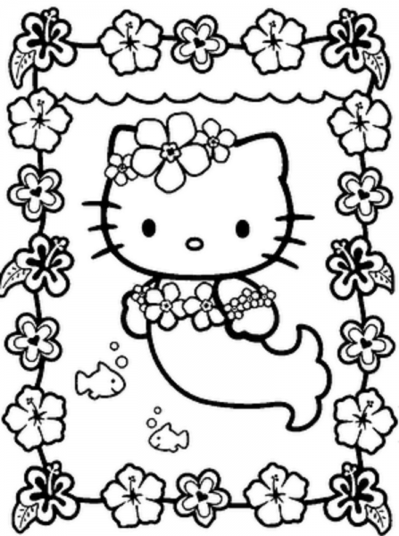 447x600 Hello Kitty Coloring Pages Free Coloring Pages