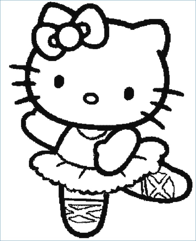 Dibujos Para Colorear De Hello Kitty Bailarina Kampions | Images and ...