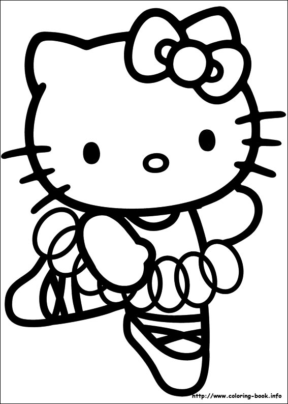 Hello Kitty Coloring Picture 567x794 Hello Kitty Coloring Picture