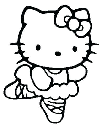 Hello Kitty Coloring Pages Ballerina - boringpop.com