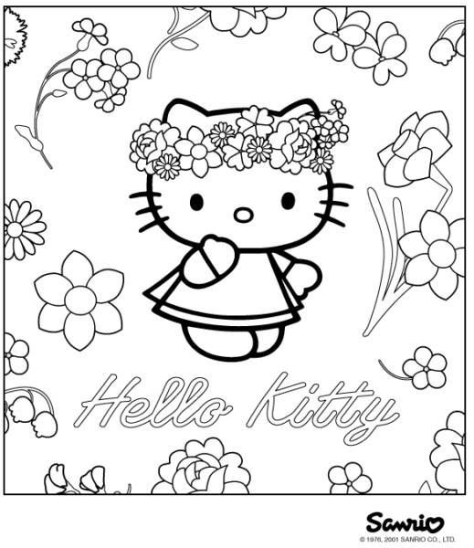 Hello Kitty Birthday Coloring Pages Newsletter Templates 519x600 Hello Kitty Birthday Coloring Pages Newsletter Templates